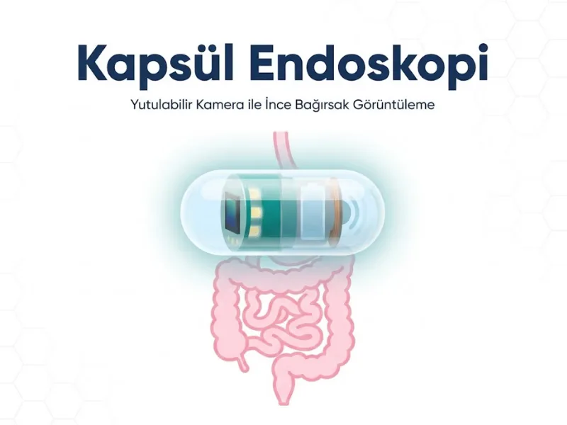 Kapsül Endoskopi yutulabilir kamera ile ince bağırsak görüntüleme