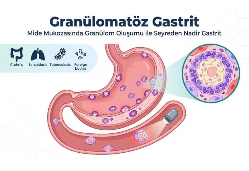 Granülomatöz gastrit nedir mide mukozasında granülom oluşumu