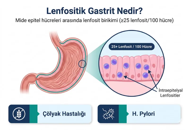 Lenfositik gastrit nedir mide mukozas\u0131nda lenfosit birikimi